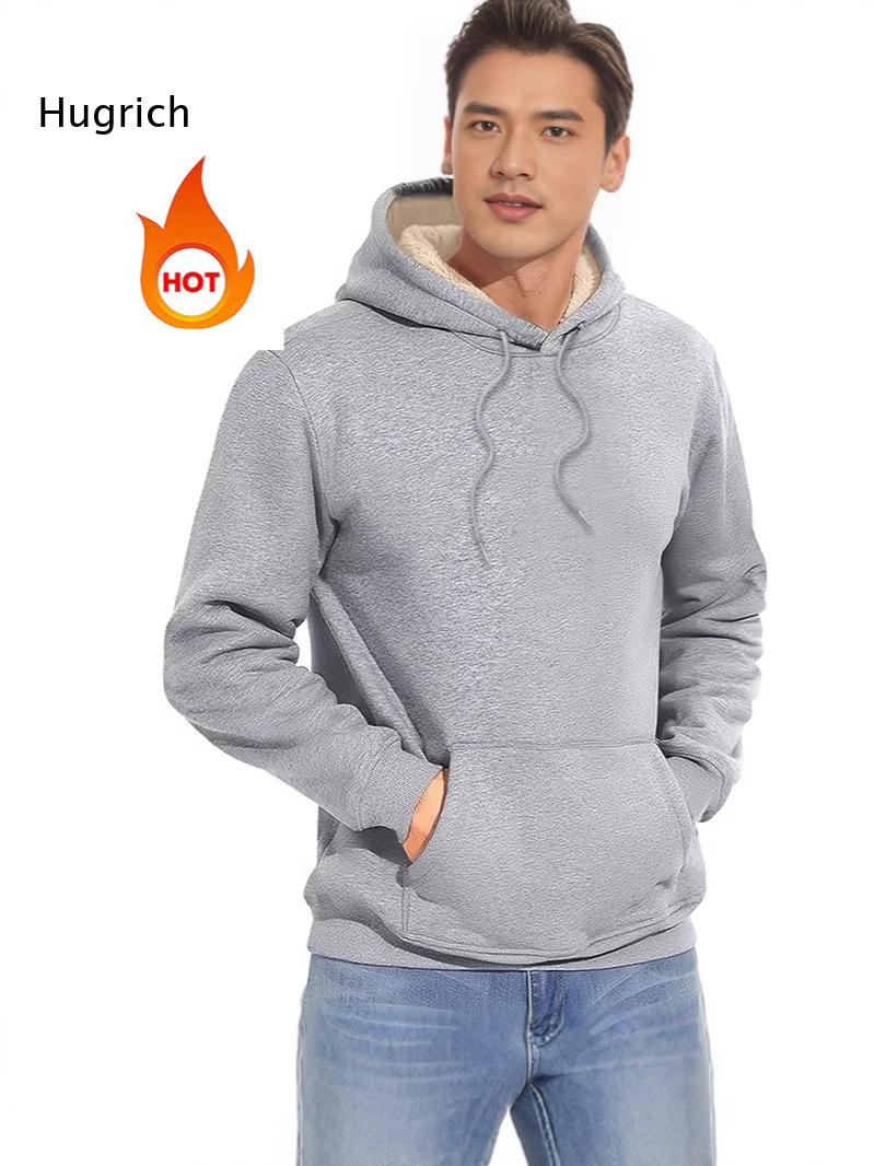 Men Sherpa Lined Hoodie Drawst - огляд і ціна Sherpa Hoodie Fleece