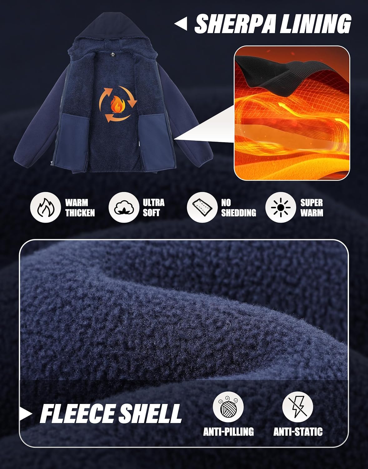 Pioneer Camp Men's Polar Fleec - огляд і ціна Sherpa Hoodie Fleece
