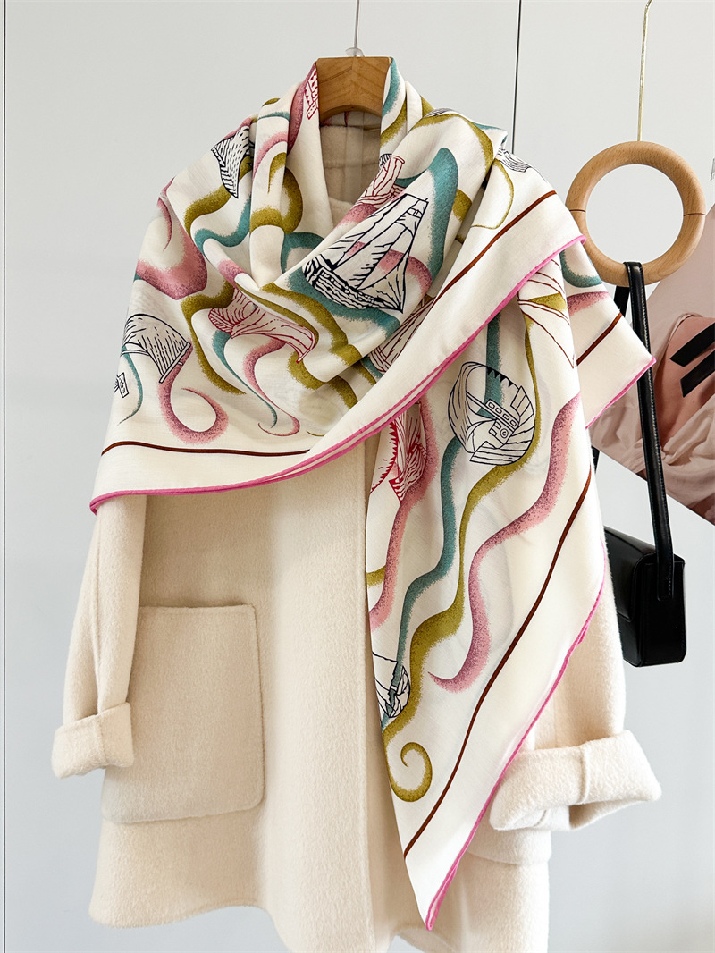 Double Faced 135CM Scarf Luxur - огляд і ціна Cashmere Pashmina Wrap