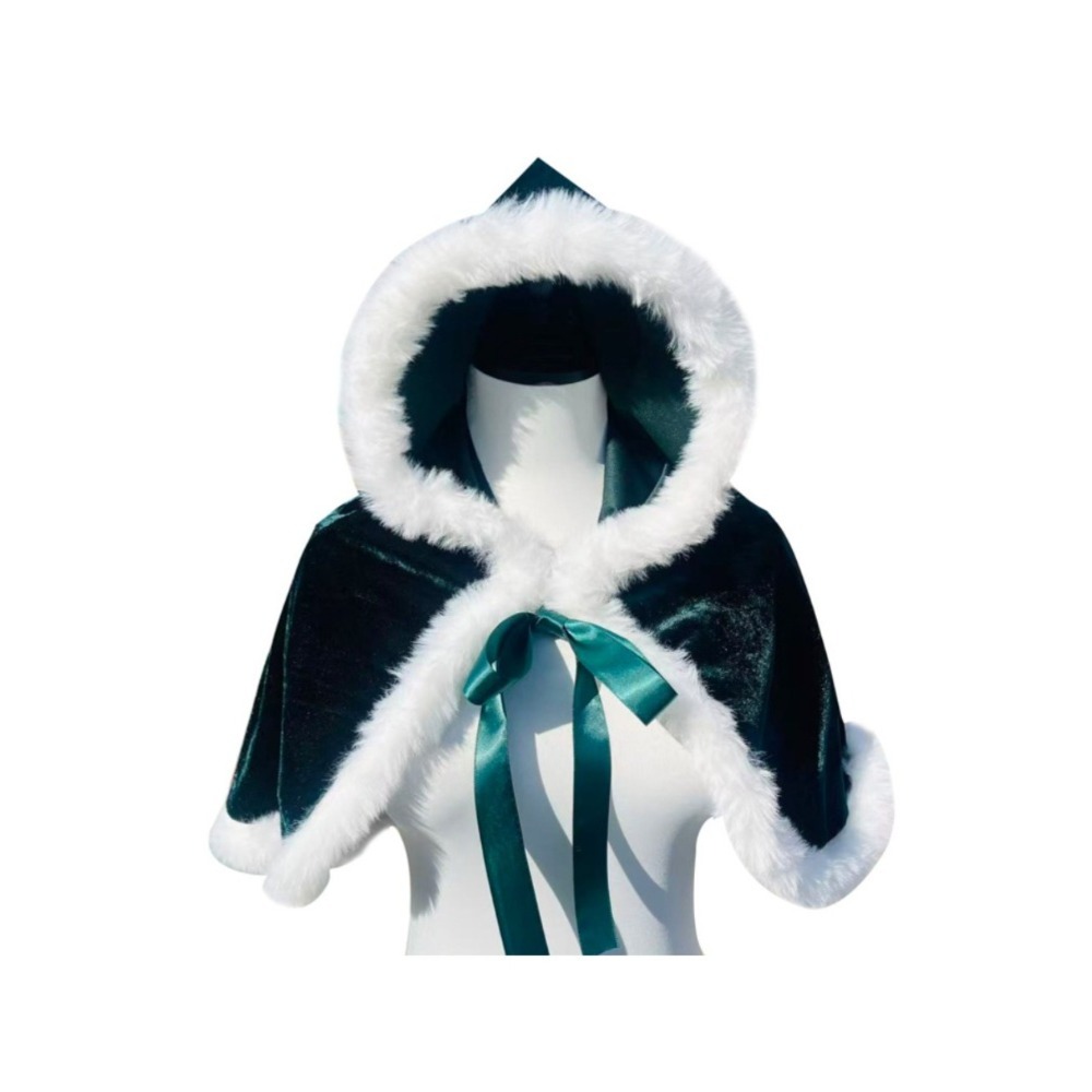 Women Christmas Velvet Hooded  - огляд і ціна Shawl Wrap Winter