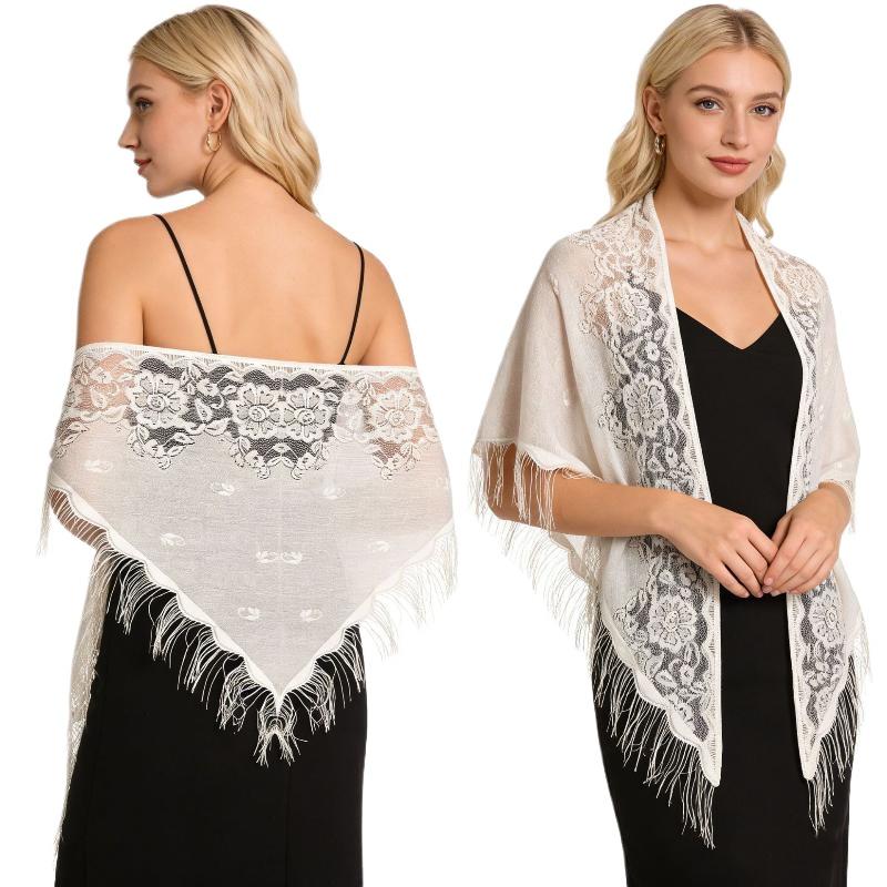 Tassel Fringe Bridal Wrap Tria - огляд і ціна Shawl Wrap Winter