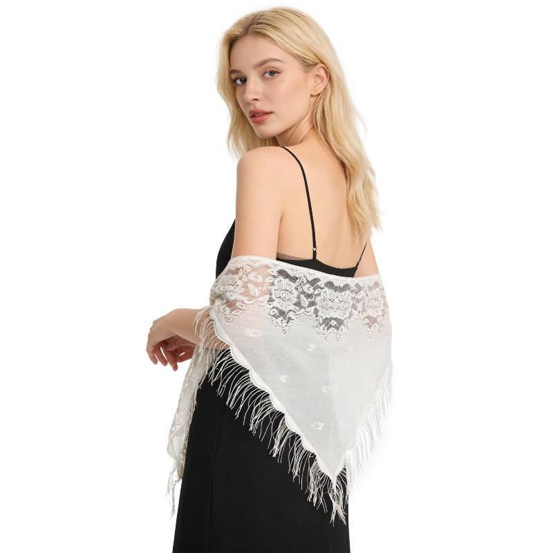 Tassel Fringe Bridal Wrap Tria - огляд і ціна Shawl Wrap Winter