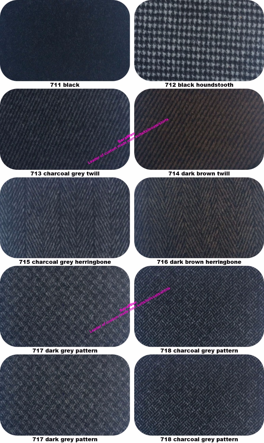 Custom Made Charcoal grey Pea  - огляд і ціна Wool Coat Peacoat