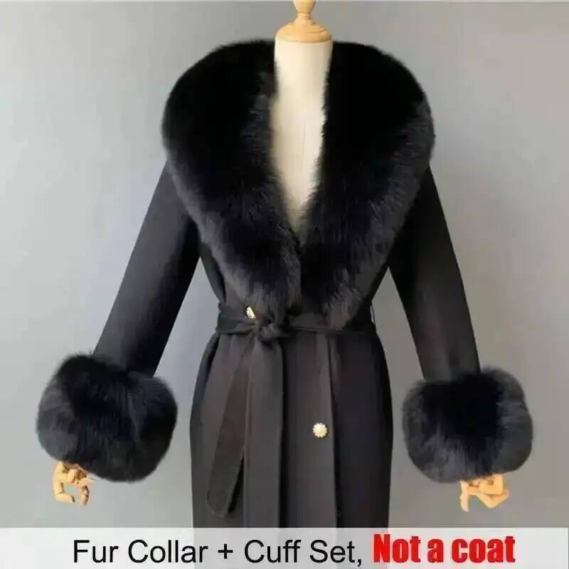Real Fur Collar And Cuffs Set  - огляд і ціна Shawl Wrap Winter